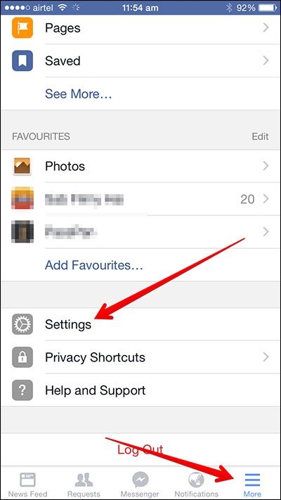 Facebook news feed customization